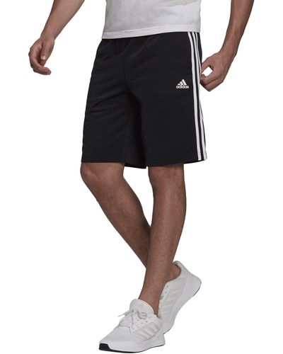 adidas Standard Warm-up Tricot Regular 3-Stripes Shorts - Noir
