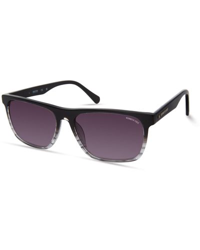 Kenneth Cole Kc5603b Square Sunglasses - Black
