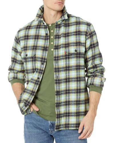 Levi's Classic Worker Long Sleeve Wovens, - Green