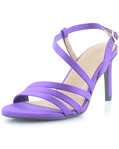 Naturalizer S Kimberly Strappy Slingback Dress Sandal Purple Satin 6.5 M