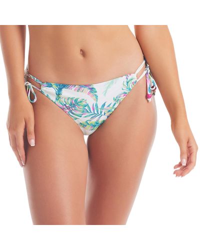 Jessica Simpson Standard String Side Hipster Bikini Bottom Swimsuit - Blue