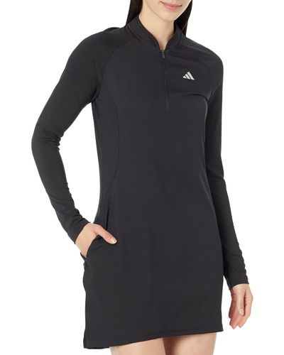 adidas Long Sleeve Golf Dress - Black