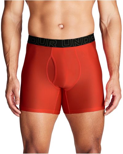 Under Armour Tech 6-inch Boxerjock 1-pack - Red