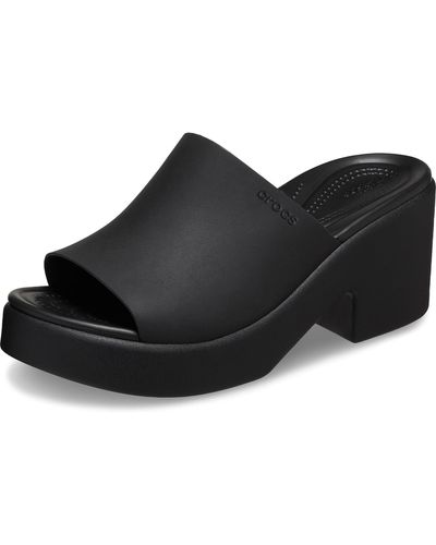 Crocs™ Sandalo Da Donna Modello Brooklyn Slide Heel W - Zwart