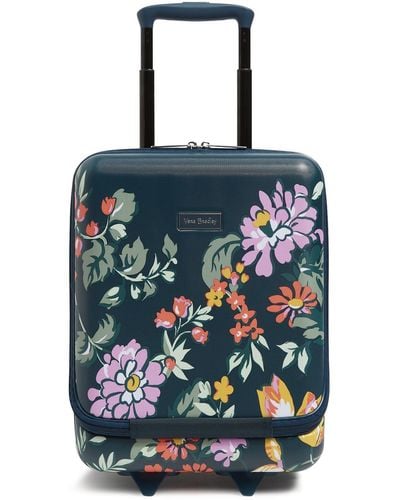 Vera Bradley Hardside Underseat Rolling Suitcase Luggage - Blue