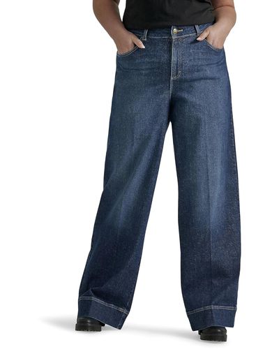 Lee Jeans Plus Size Legendary High Rise Trouser Jean - Blue