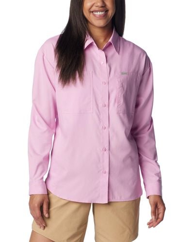 Columbia Silver Ridge Utility Long Sleeve Shirt - Purple