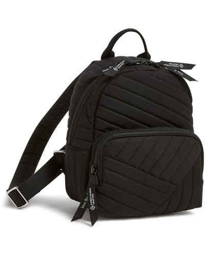 Vera Bradley Cotton Mini Backpack Purse - Black