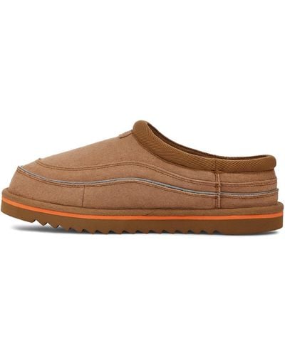 UGG ® Tasman Cali Wave Suede/recycled Materials Clogs|slippers - Brown