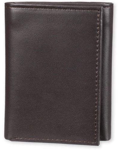 Amazon Essentials Vertical Trifold Wallet - Black