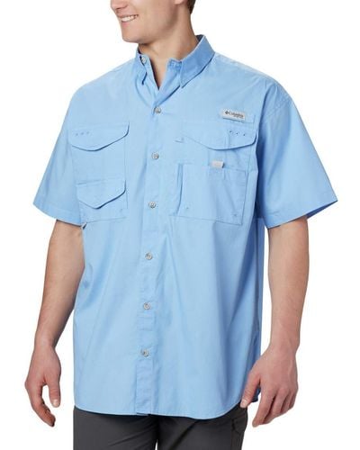 Columbia Bonehead Short Sleeve Shirt - Blue