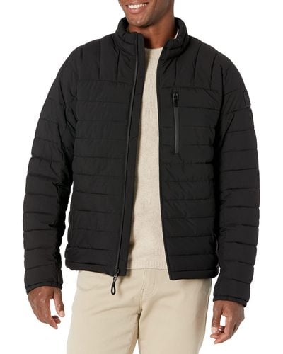 DKNY Lightweight Quilted Puffer Jacket - Black