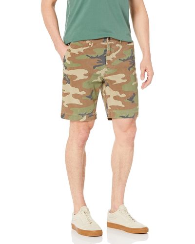 Lucky Brand 9" Stretch Twill Flat Front Short - Green