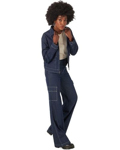 Lee Jeans High Rise A Line Cargo Pant - Blue