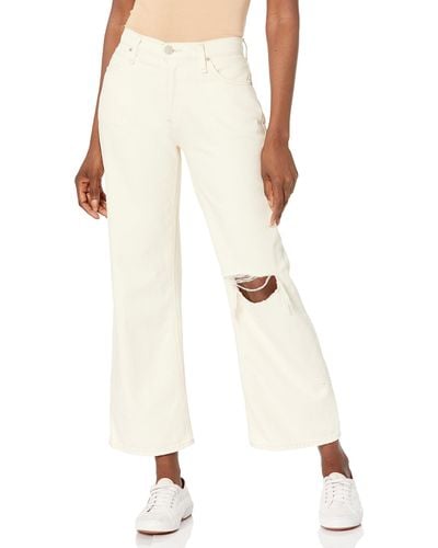 Hudson Jeans Rosie High Rise Wide Leg Ankle Jean - Natural