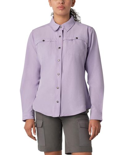 Dickies 's Cooling Roll-tab Work Shirt - Purple