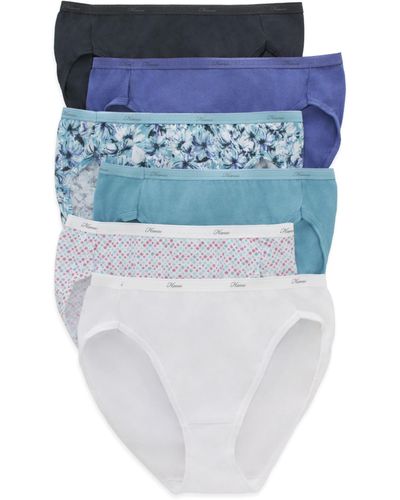 Hanes Womens Cotton Briefs Underwear - Purple