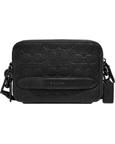 COACH Charter Crossbody In Signature Leather - Black