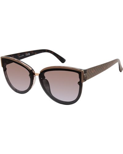 Tahari Th899 Retro 100% Uv400 Protective Cat Eye Sunglasses. Elegant Gifts For Her - Black