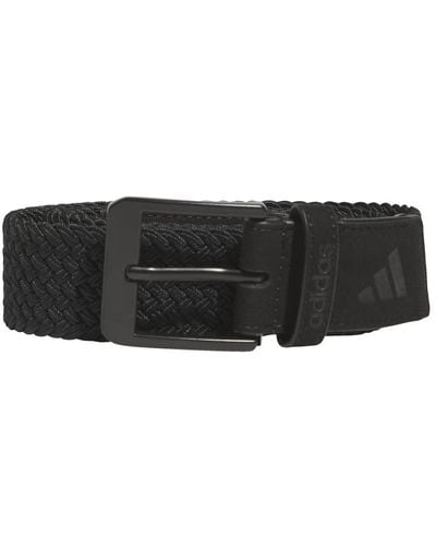 adidas Unisex-adult Braided Stretch Belt - Black