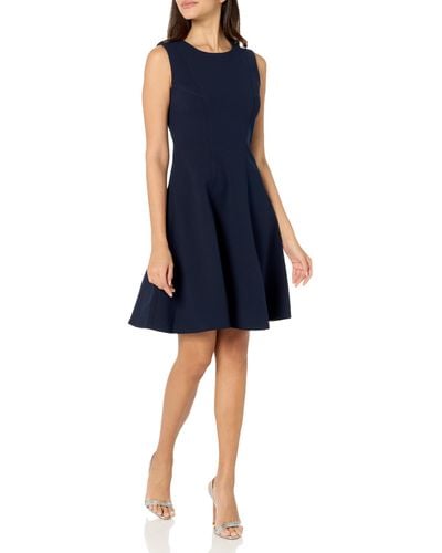 Tommy Hilfiger Fit And Flare Dress - Blue