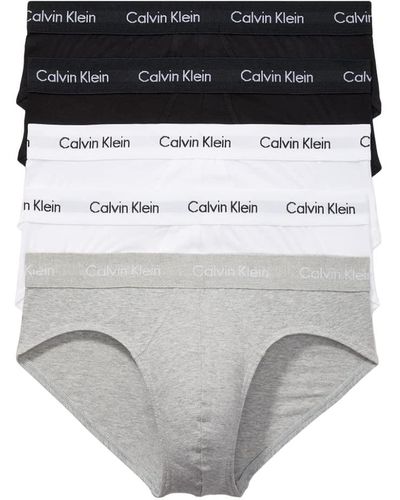 Calvin Klein Cotton Stretch 5-pack Brief - Gray