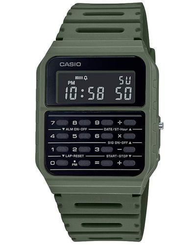 G-Shock Data Bank Quartz Watch With Resin Strap - Green