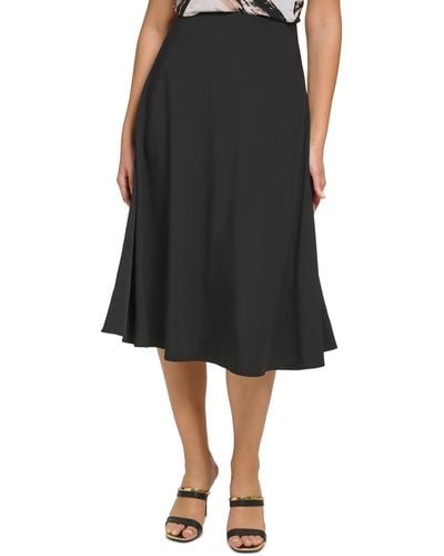 DKNY Casual Stretchy Pullon Skirt - Black