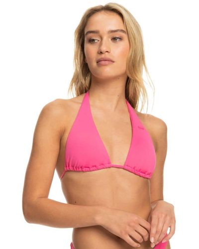 Roxy Beach Classics Tiki Elongated Bikini Top - Pink