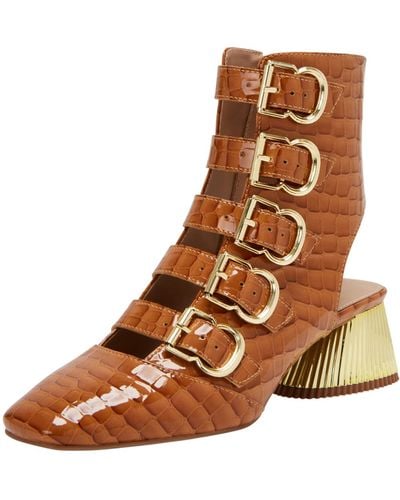 Katy Perry The Clarra Buckle Bootie Fashion Boot - Brown