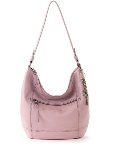 The Sak Sequoia Hobo Bag In Leather - Pink