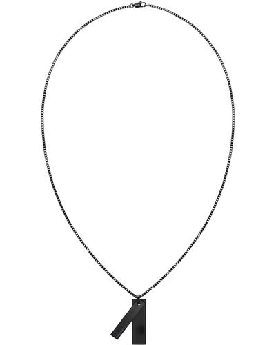 Calvin Klein Jewelry Ionic Plated Black Steel Pendant Necklace
