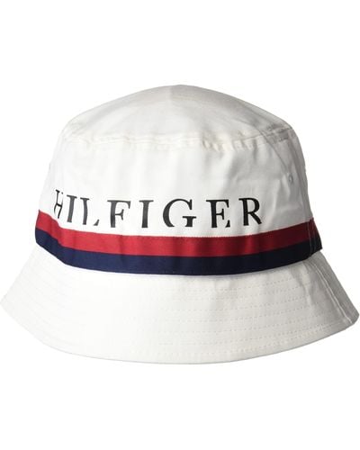 Tommy Hilfiger Th Established Bucket Hat - White