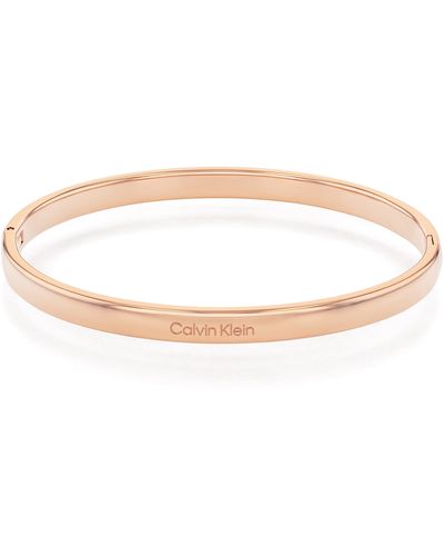 Calvin Klein Stainless Steel Bangle Bracelet For And - Black