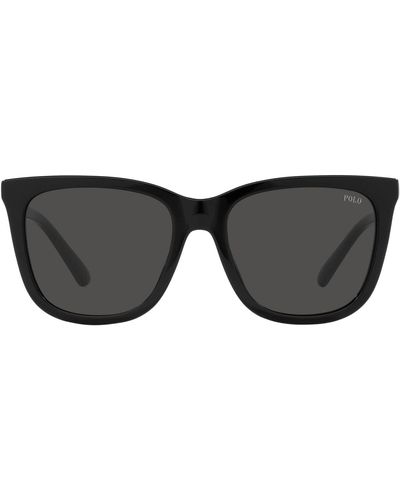 Polo Ralph Lauren S Ph4201u Universal Fit Square Sunglasses - Black