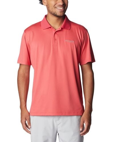 Columbia Low Drag Offshore Polo - Red