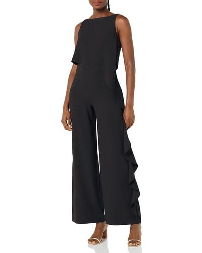 Trina Turk Ruffled Jumpsuit - Black