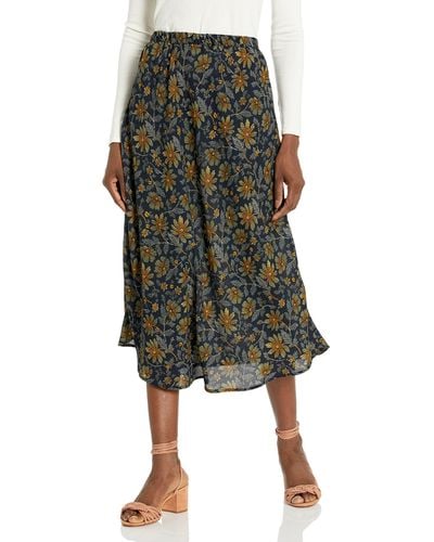 Tommy Hilfiger Adaptive Floral Midi Skirt With Pull Up Loops - Green