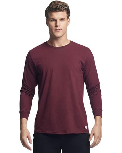 Russell Long Sleeve T-shirts - Purple