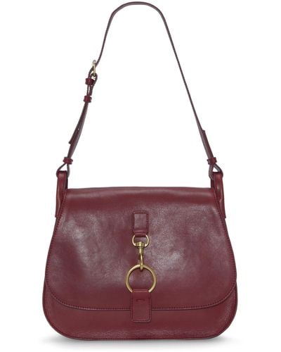 Lucky Brand Kate Leather Shoulder Bag - Purple