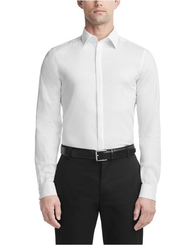 Calvin Klein Dress Shirt Slim Fit Formal Infinite White