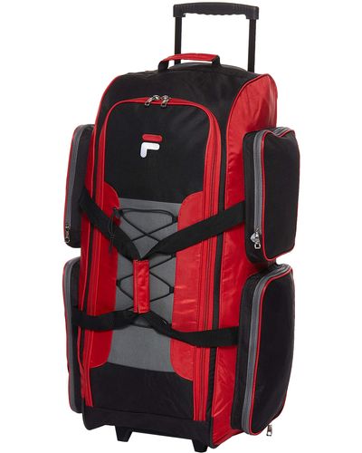 Fila 22" Lightweight Carry On Rolling Duffel Bag - Red