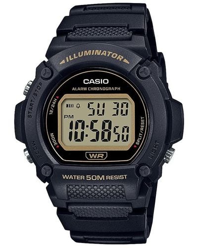 G-Shock Quartz Sport Watch With Resin Strap - Black