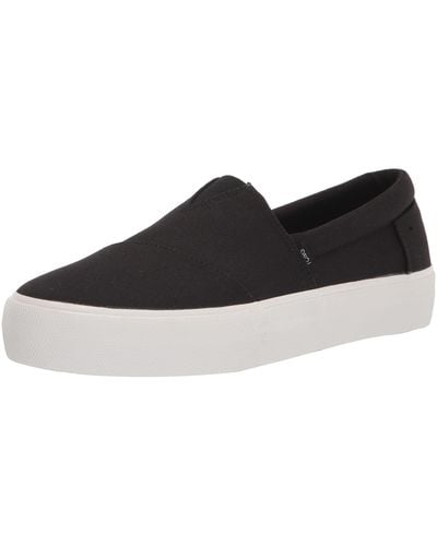TOMS Fenix Platform Slip-on Sneaker - Black