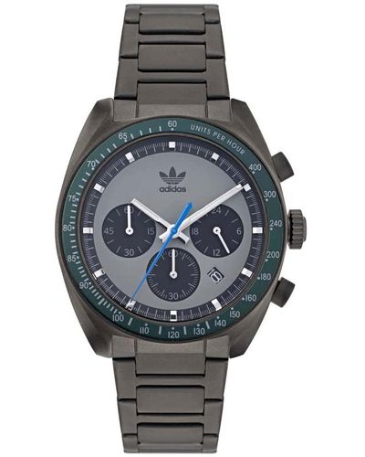 adidas Stainless Steel Gunmetal Bracelet Watch - Gray