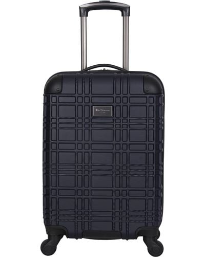 Ben Sherman Abs 4-wheel 3-piece Nested Set Luggage: 20" Carry-on - Blue