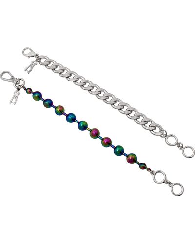 Steve Madden Ball Chain Bracelet Set - Metallic