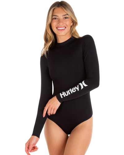 Hurley Standard Oao Long Sleeve Retro Surf Suit - Black