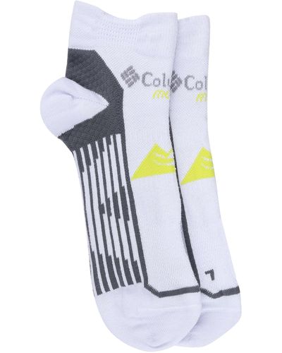 Columbia Adult Trail Nilit Breeze Lightweight Low Cut Socks - White