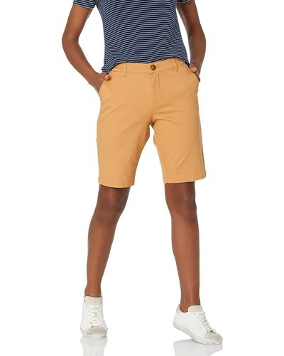 Amazon Essentials Mid-rise Slim-fit 25-centimetre Inseam Bermuda Khaki Short - Yellow